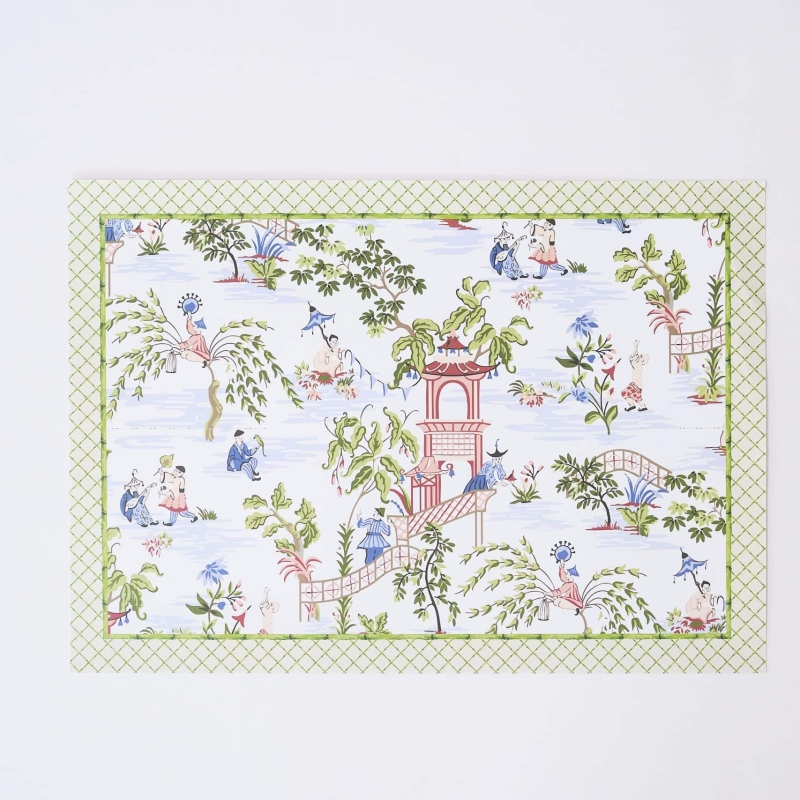 Japanese Toile Placemats - Set of 12