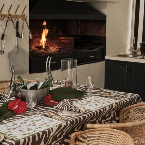 Zebra Tablescape