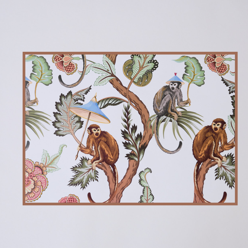 Mocha Monkeys Placemats - Set of 12