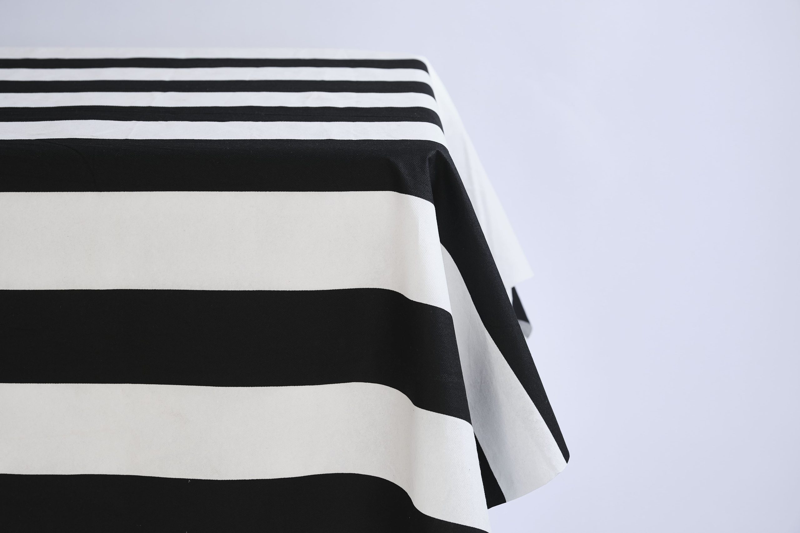 SS_Product Shoot_102025_8503 The Classic Striped - Tablecloth - Black Striped