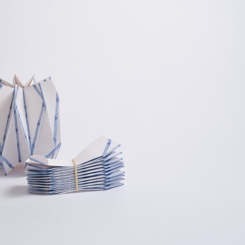Bamboo Vase Wraps - Sky