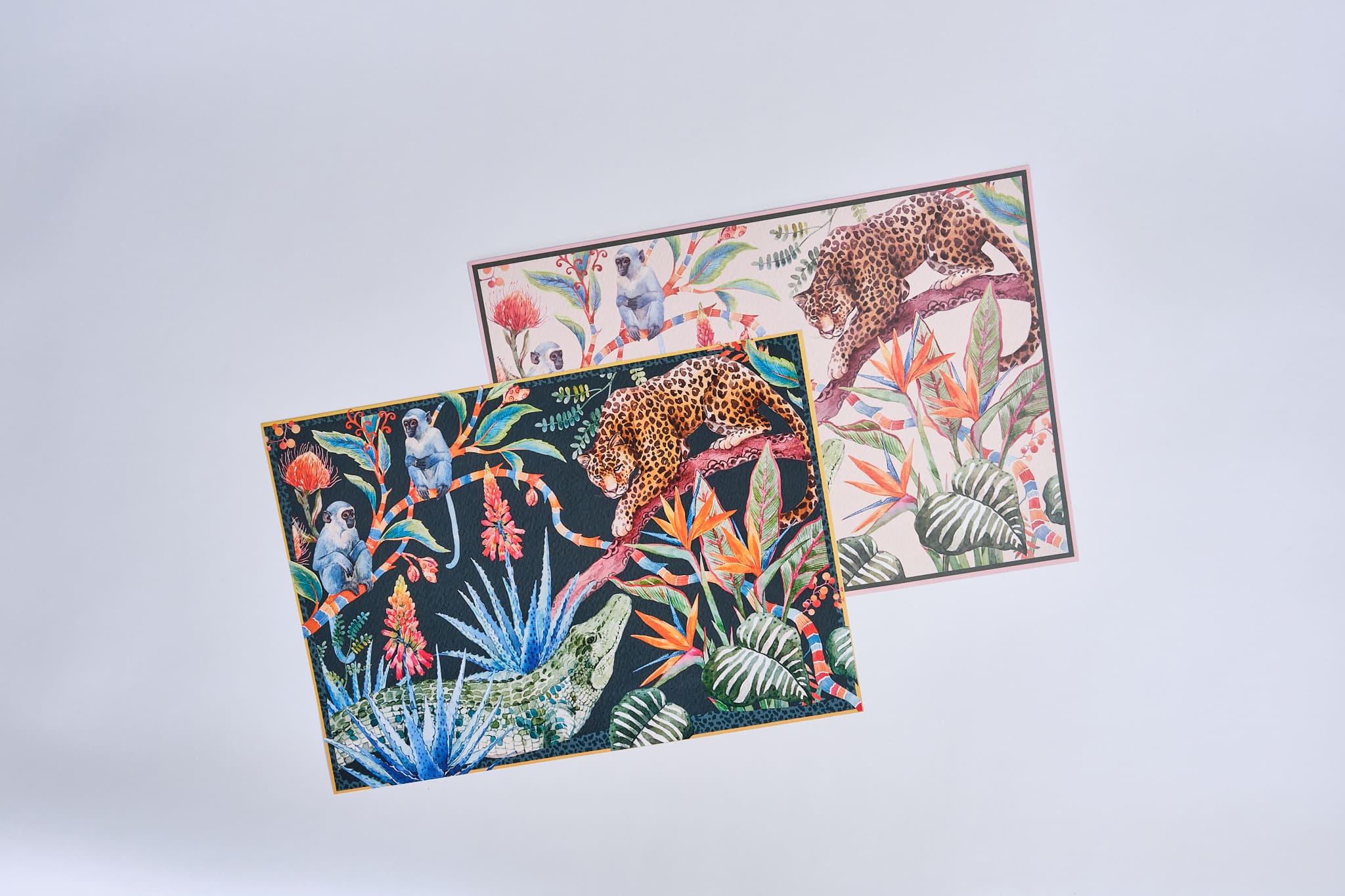 SS_Product Shoot 022026_ 9799 Been A While Crocodile - Placemats - African Collection - Black and Cream