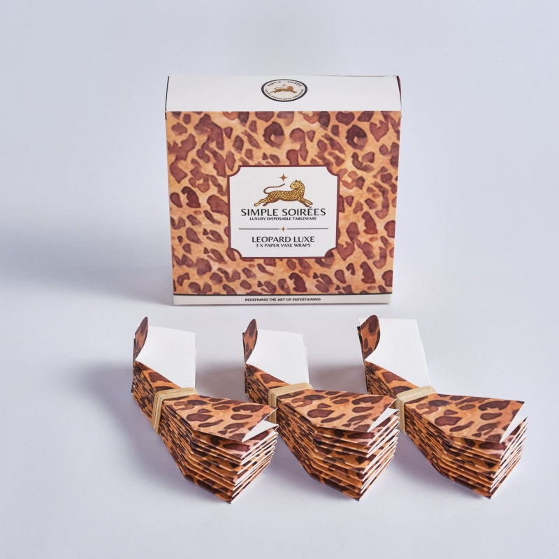 Leopard Luxe - Vase Wraps - Leopard Print