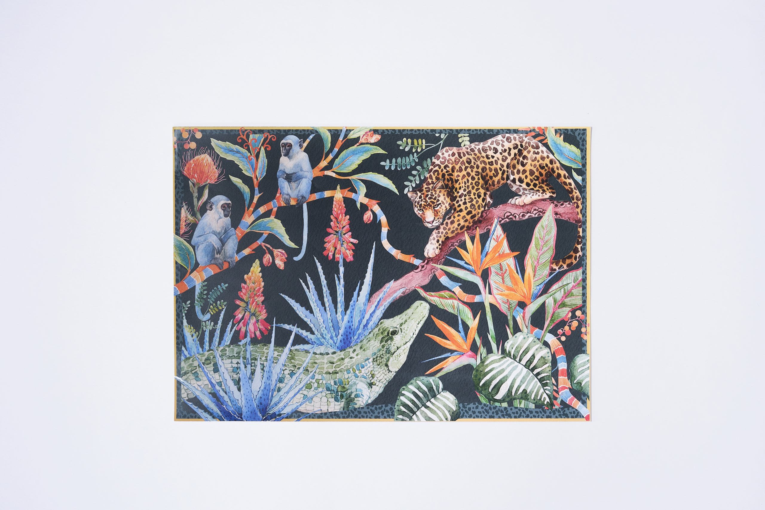 SS_Product Shoot_102025_8161 Been A While Crocodile - Placemats - African Collection - Black