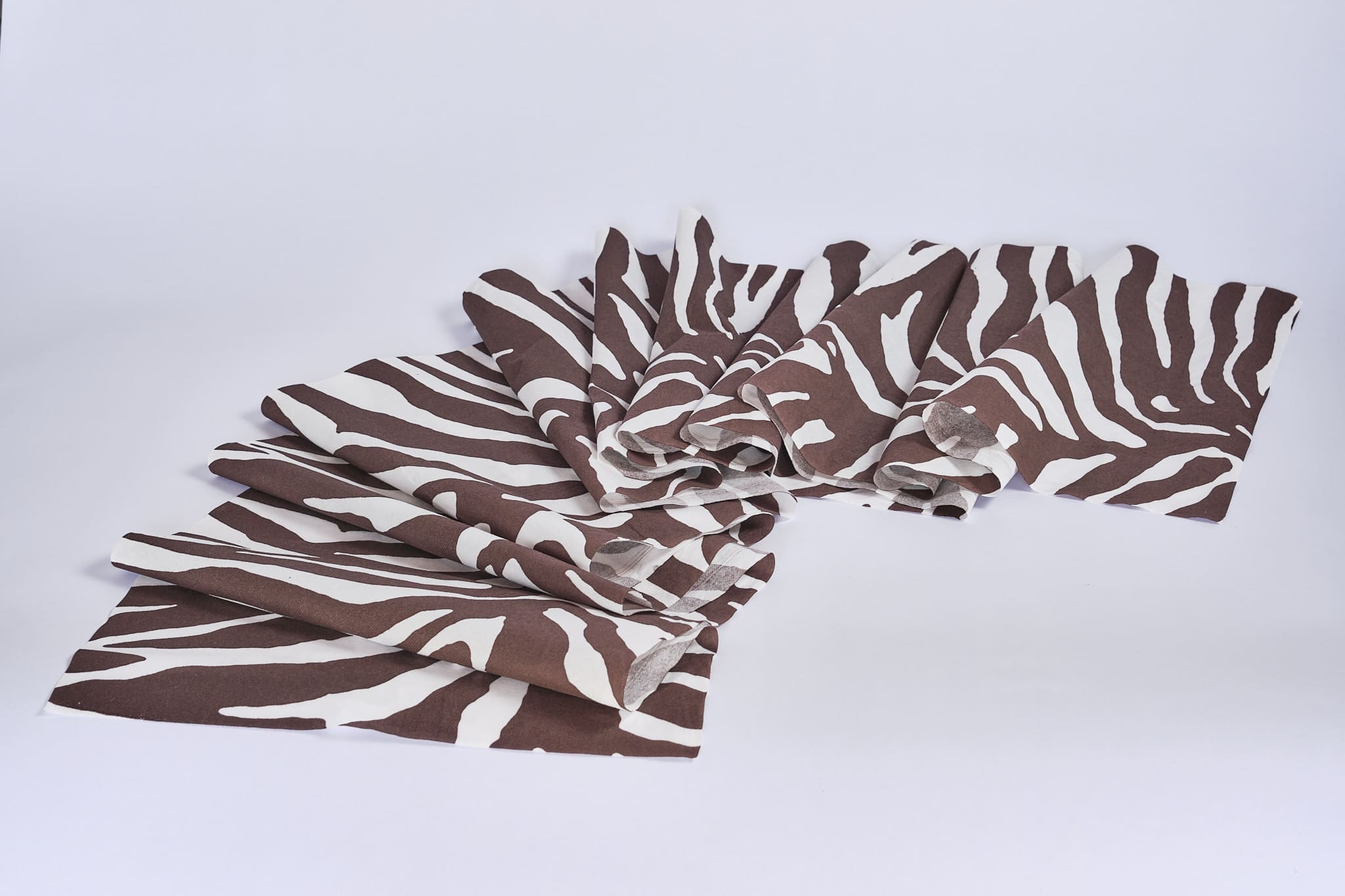 Zebra - Table Runner - Mocha - African Collection